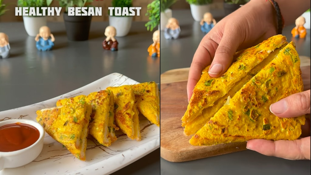 healthy besan toast recipe