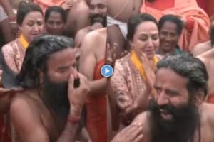 hema malini laughed at ramdev baba