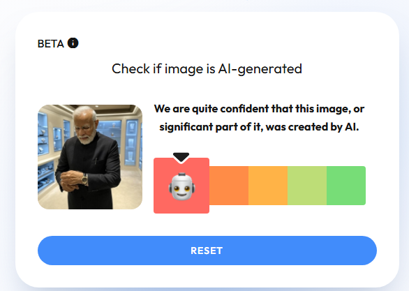 AI generated PM Narendra Modi Photo Viral