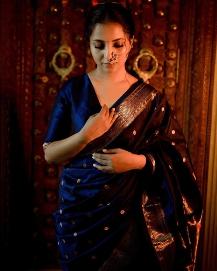 Sayali Sanjeev, Sayali Sanjeev paithani saree look