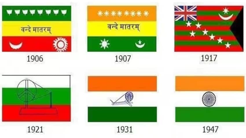 Indian flag from 1906-1947