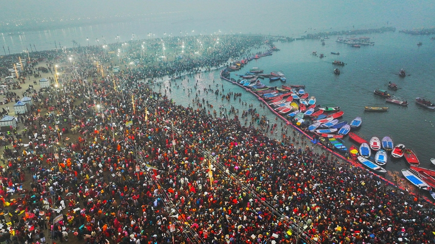 Global pilgrims at Mahakumbh