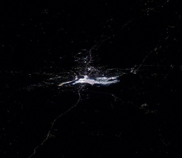 Space Photo of Maha Kumbh 2025