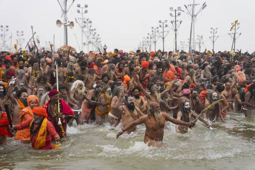 What do Naga Sadhus do all day long