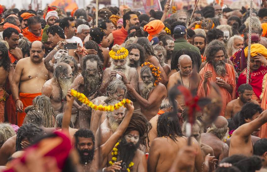 Spiritual journey of sadhus in Maha kumbh