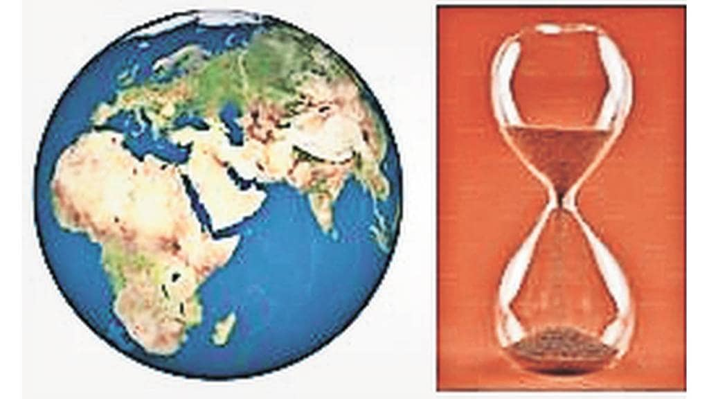 Correlation between geological events and their time