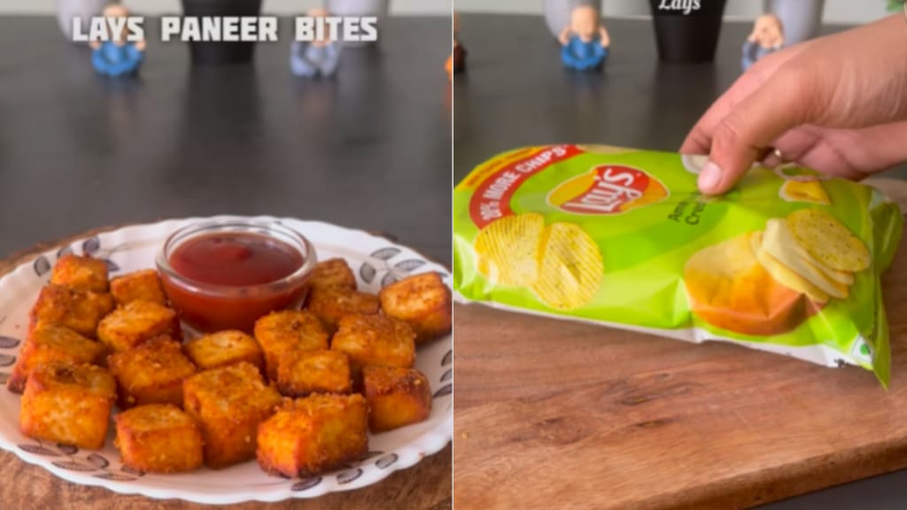 Lays Paneer Bites Recipe in marathi easy paneer recipe