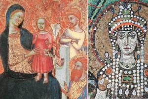 painting show woman in the Byzantine period