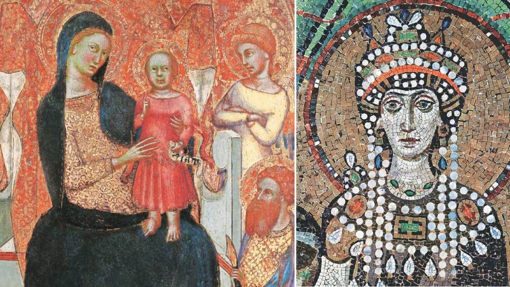 painting show woman in the Byzantine period