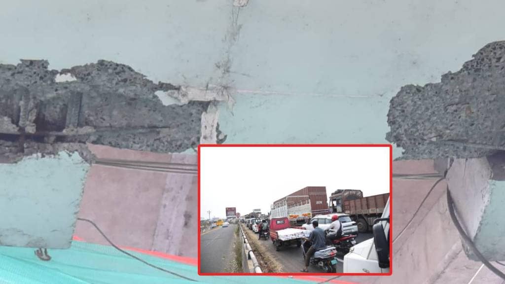 Cracks appear in Butibori overbridge, closed for traffic