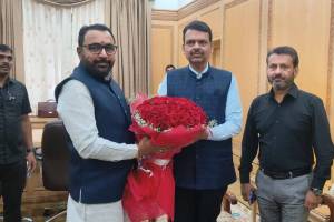 union minister pratap rao jadhav meet cm devendra fadnavis in buldhana