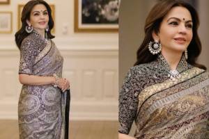 Nita Ambani Jamewar Saree