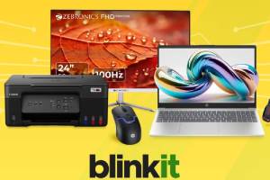 now buy laptops monitors and printers on Blinkit