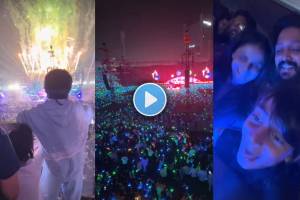 genelia and riteish deshmukh attend coldplay concert in Mumbai