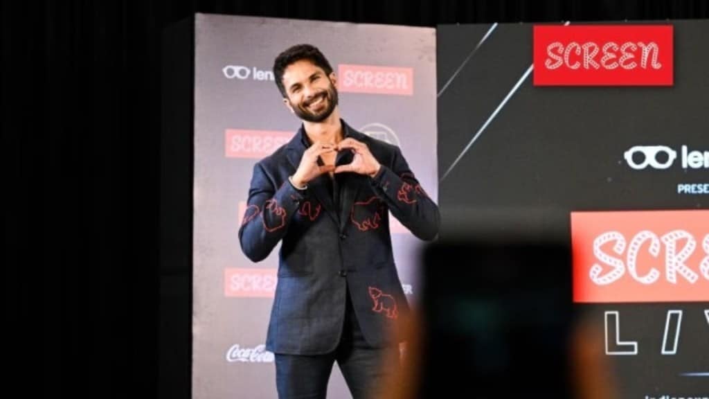 shahid kapoor at screen