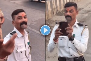 Mumbai tempo driver and traffic police dispute over clicking picture of vehicle video viral