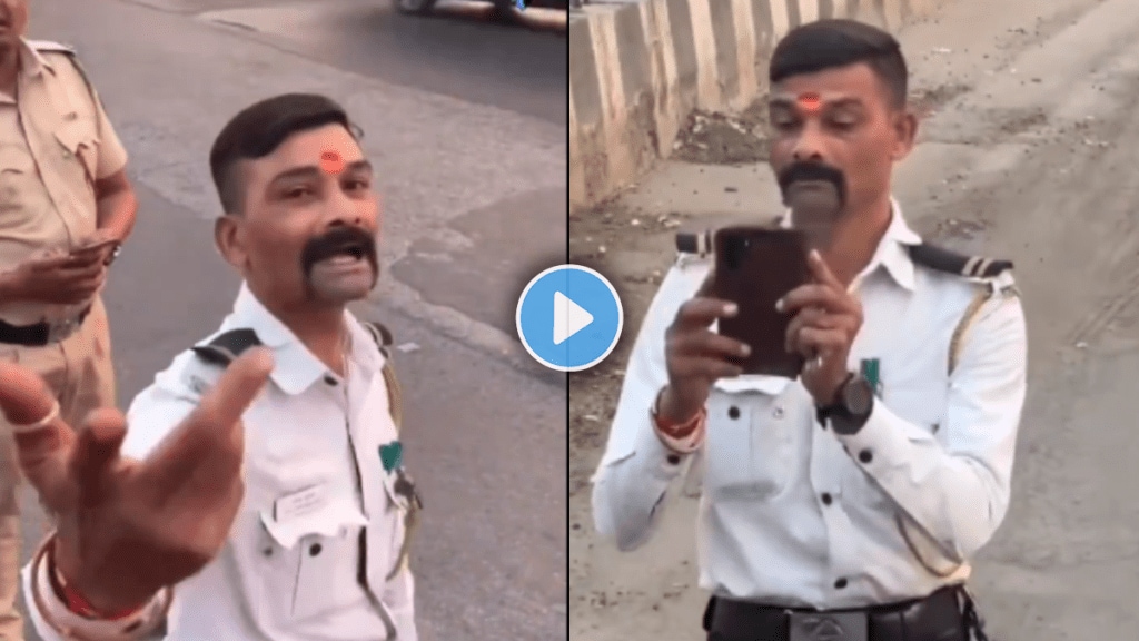 Mumbai tempo driver and traffic police dispute over clicking picture of vehicle video viral