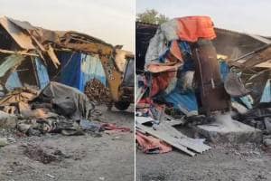 illegal jeans factories in chinchpada kalyan demolished by kdmc