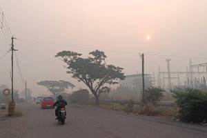 average air quality index in uran has remained at the level of 150 to 200