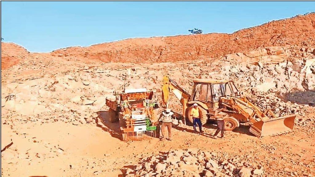 Kandati valley , Mahabaleshwar , Excavation ,