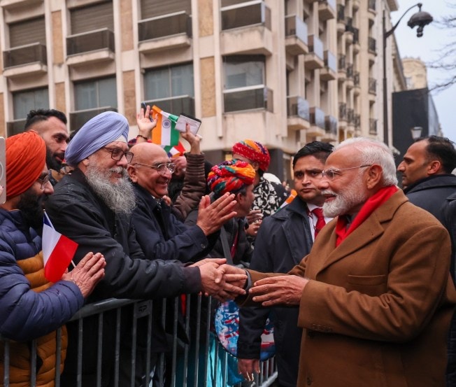 Prime Minister Narendra Modi in Paris, Modi arrives in Paris for AI Summit