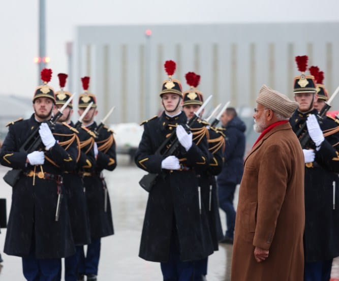 Prime Minister Narendra Modi in Paris, Modi arrives in Paris for AI Summit