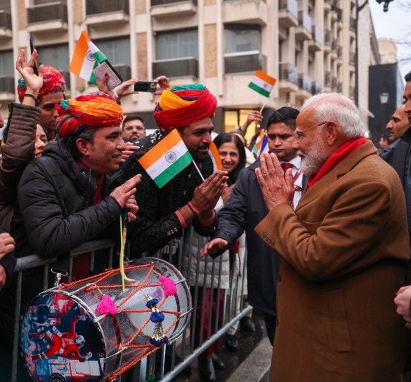 Prime Minister Narendra Modi in Paris, Modi arrives in Paris for AI Summit