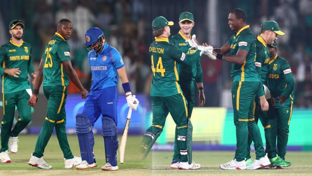 South Africa Beat Afghanistan by 107 Runs Ryan Rickelton Century Kagiso Rabada Lungi Ngidi