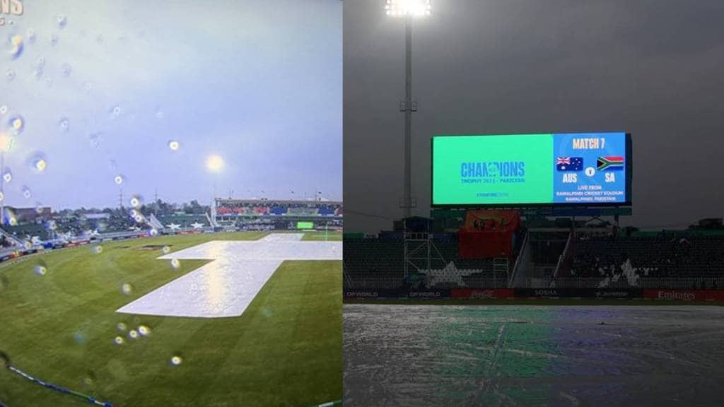 AUS vs SA Match abandoned due to rain Without Toss Both Teams Share 1 point