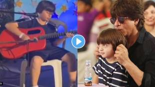 Shah Rukh Khan son AbRam Khan singing Lady Gaga and Bruno Mars song Die With A Smile