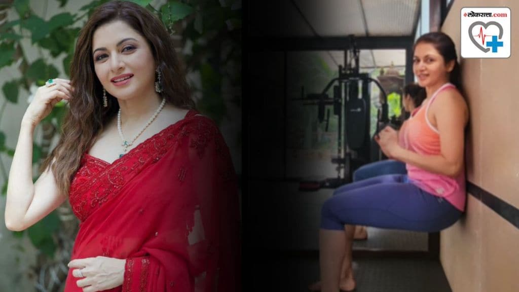 Bollywood actress Bhagyashree told about wall sits exercise