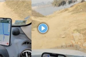 Another Google Maps Error Leads Delhi Driver Into Buxar Pond Watch Viral Video