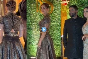 Anusha Dandekar at Priyanka Chopra brother Siddharth sangeet watch video