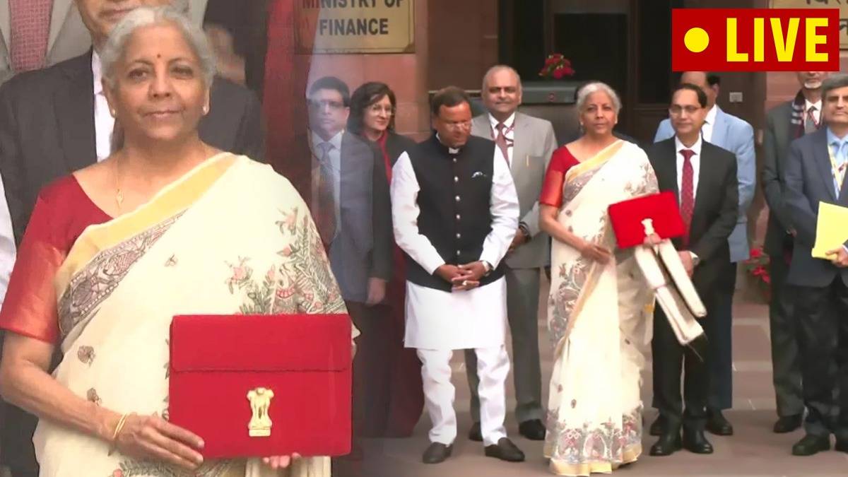 Budget 2025 Nirmala Sitharaman Madhubani Saree