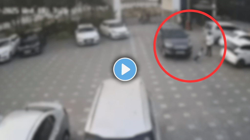 Car Crushed Child CCTV Footage Viral: