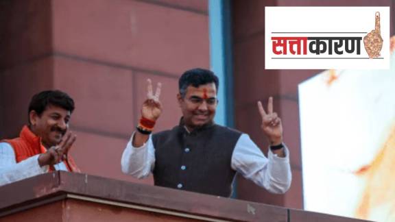 According to different party sources, Parvesh Verma who defeated Arvind Kejriwal in the New Delhi seat and BJP Lok Sabha MP Manoj Tiwari are among the list of potential CM names. (Express photo by Praveen Khanna)