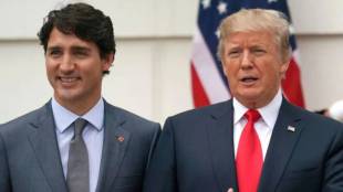 Donald Trump and justin Trudeau