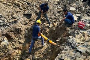 Gas leak during excavation in Vasai Agarwal Nagari