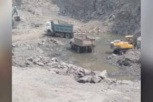 Excavation in Boisar East Violation of quarry rules in excavation Palghar news