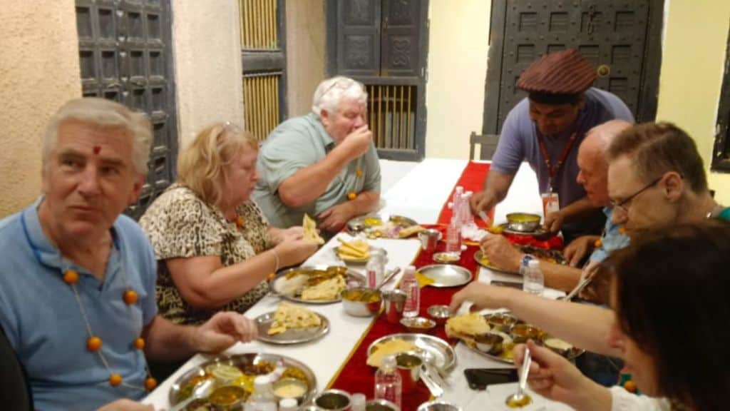 Foreign guests enjoyed Indian Maharashtrian Marathi cuisine at Vishnu Ki Rasoi in nagpur