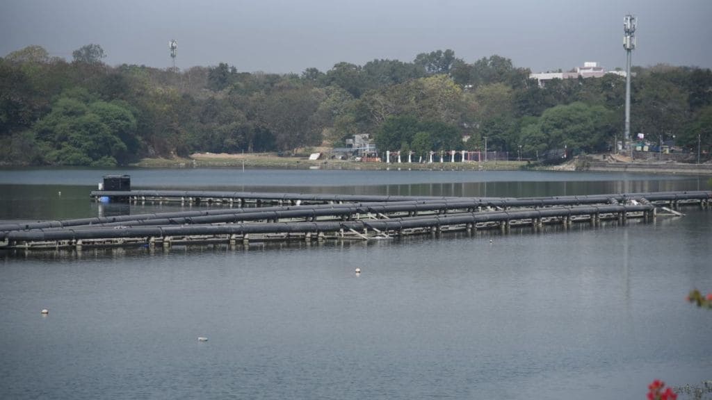 world-class musical fountain in Futala Lake is gathering dust