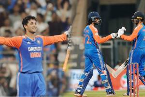 India Highest Powerplay Score in T20I 95 Runs IND vs ENG 5th T20I Abhishek Sharma Century