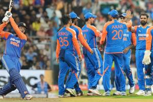 India Beat England by 150 Runs in 5th T20I Abhishek Sharma Century Mohammed Shami 3 Wickets