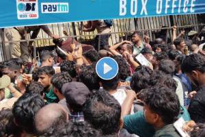 IND vs ENG Stampede scenes during 2nd ODI ticket sale in Cuttack few fans fall unconscious