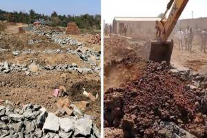 130 illegal graves structure demolished in titwala kalyan news