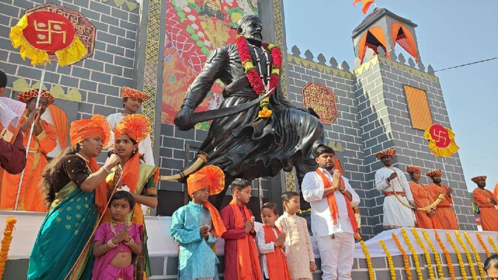 Karjat Ahilya Nagar district DJ expelled Karjat Shiv Jayanti procession