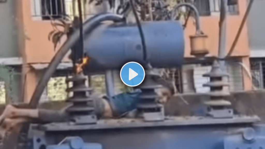 Shocking video of Little boy fell on electric transformer viral video on social media