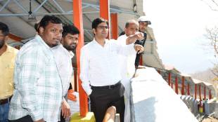 nanded Collector Rahul Kardile Inspected proposed projects Mahurgad