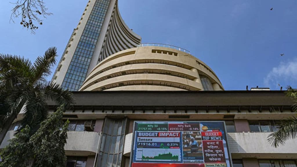 Stock market crash in India with Sensex falling 900 points and Nifty dropping below 22,300, resulting in Rs 7 lakh crore losses.