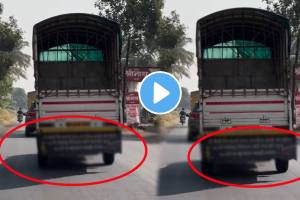 Punekar man wrote funny message in back of the tempo video goes viral on social media puneri pati